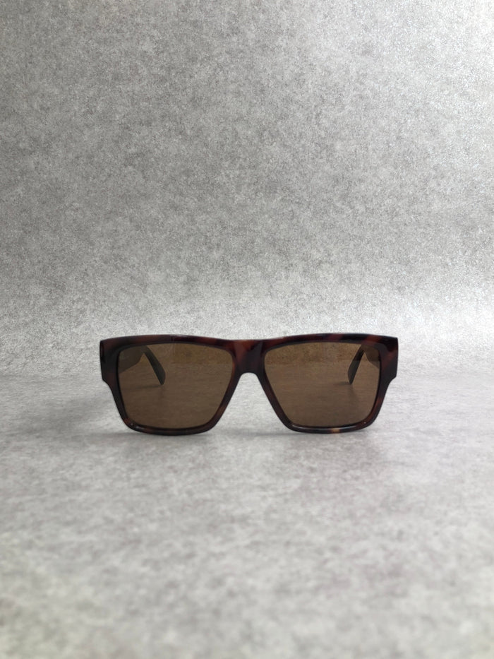 GIANNI VERSACE Logo Sunglasses Black Vintage tu4pv7