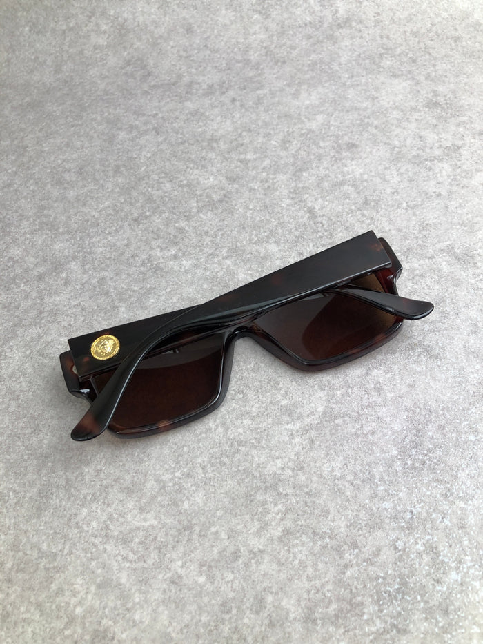 GIANNI VERSACE Logo Sunglasses Black Vintage tu4pv7