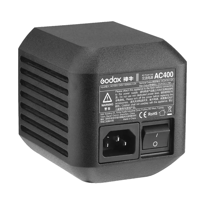 Godox AC Adapter for Witstro AD400Pro Monolight