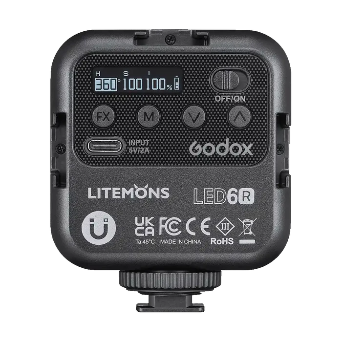 Godox Litemons RGB Pocket-Size LED Video Light (RGB & 3200 to 6500K)