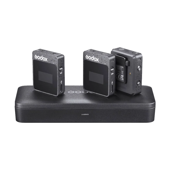 Godox MoveLink II M2 Compact 2-Person Wireless Microphone System for Cameras and Smartphones with 3.5mm