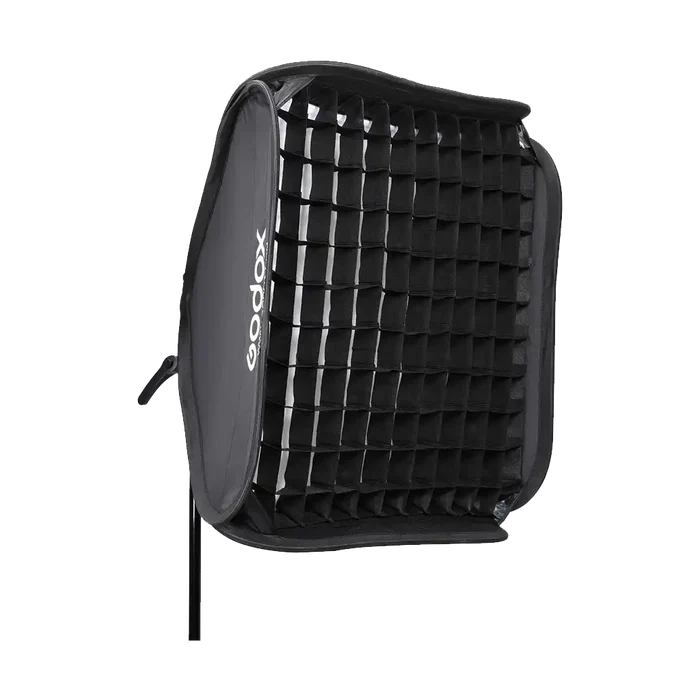 Godox S2 Speedlite Bracket with Softbox, Grid & Carrying Bag Kit (60 x 60cm)