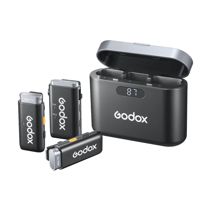 Godox WEC 2-Person Wireless Microphone System for Cameras and Mobile Devices (2.4 GHz)