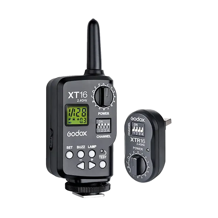 Godox XT-16 Wireless Power-Control Flash Trigger 2.4G (Transmitter and Receiver)