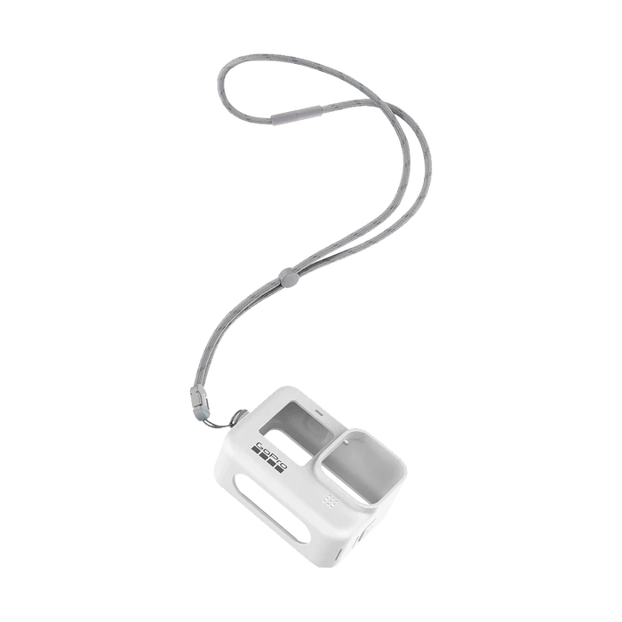 GoPro Sleeve and Lanyard for HERO 9 / 10 / 11 / 12 / 13 (White)