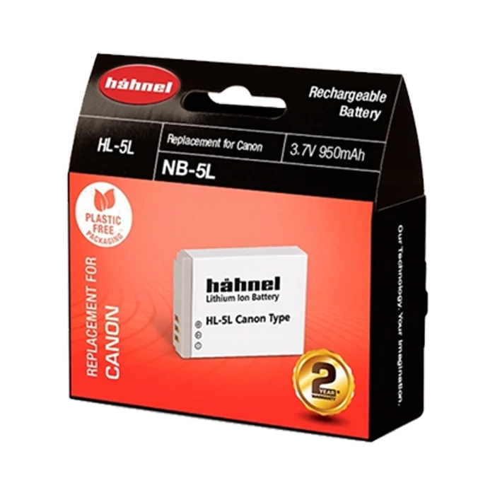 Hahnel HL-5L Lithium Ion Battery for Canon (NB-5L)