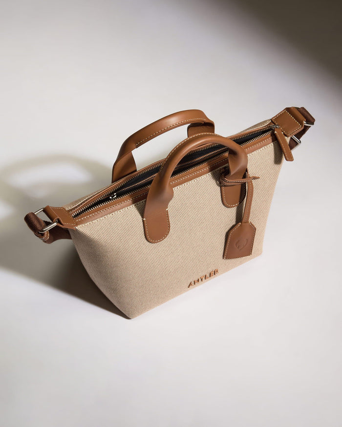 Antler Luggage -  Heritage Mini Crossbody Natural - Cross Body Bag Heritage Mini Crossbody Natural