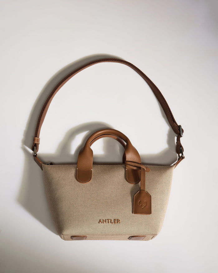 Antler Luggage -  Heritage Mini Crossbody Natural - Cross Body Bag Heritage Mini Crossbody Natural