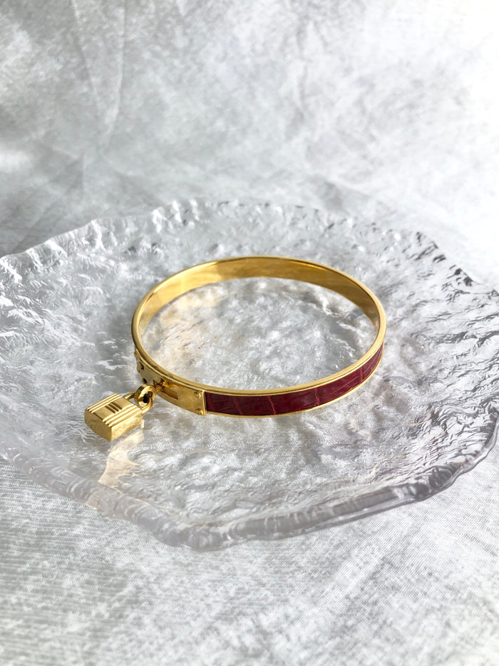 HERMES Bangle Red Vintage 6p5vxp