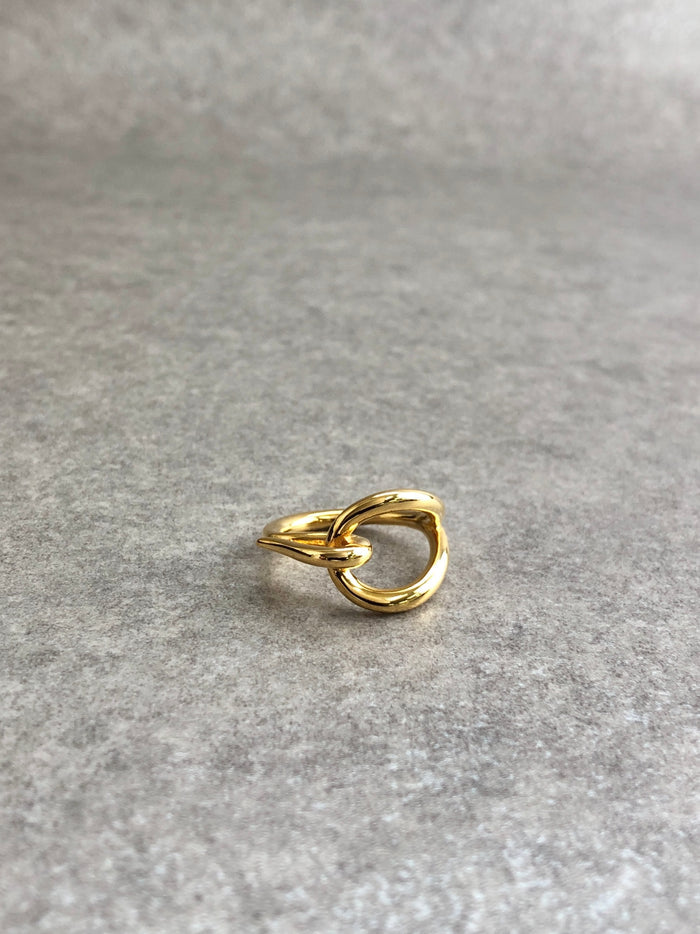 HERMES Scarf Ring Gold Vintage wvkwa3