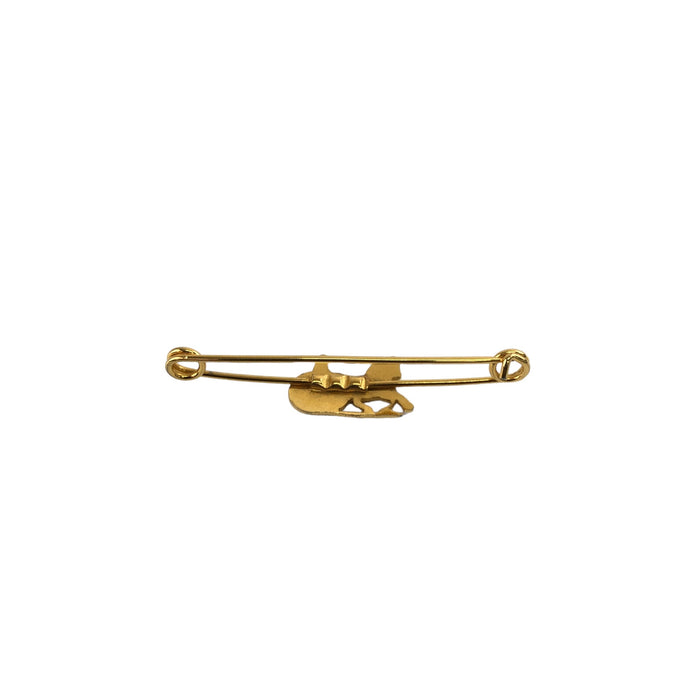 CELINE Horsecarriage Brooch Gold kdgmvw