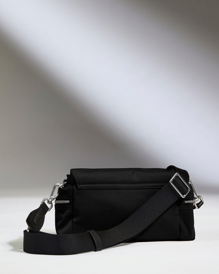 a black bag with a strap