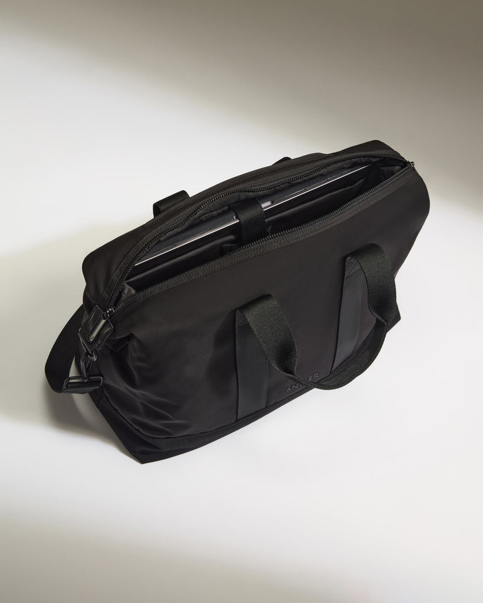 a black bag with a strap