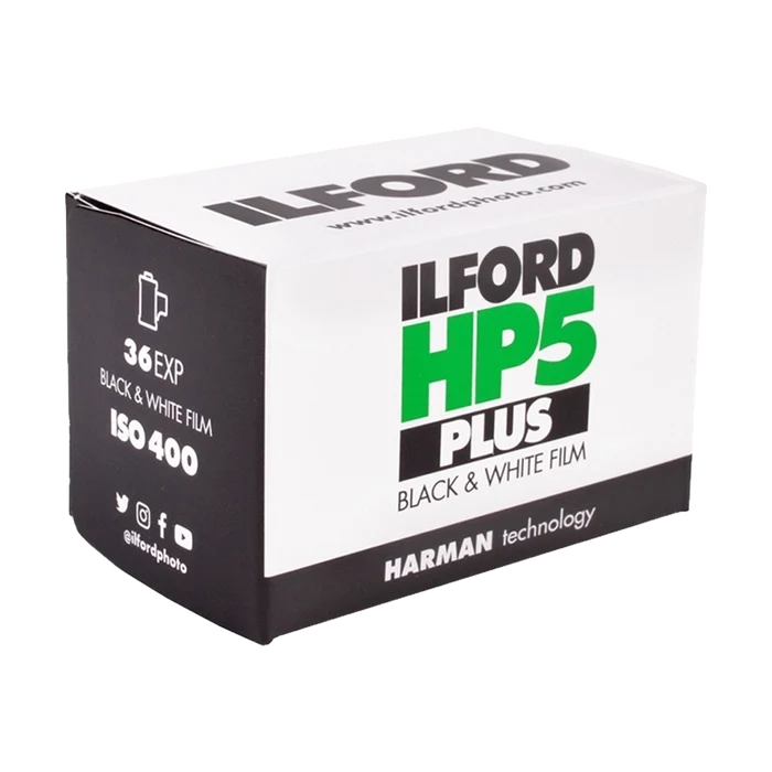 Ilford HP5 Plus Black and White Negative Film (35mm Roll Film, 36 Exposures)