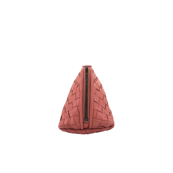 Bottega Veneta Intrecciato Pouch Red Brown Vintage fyjhr7
