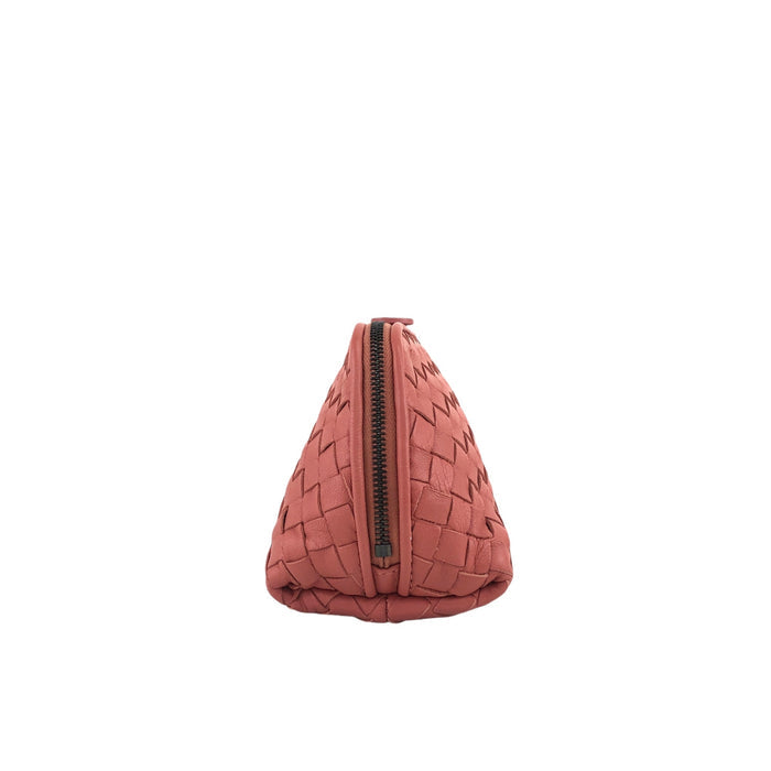 Bottega Veneta Intrecciato Pouch Red Brown Vintage fyjhr7