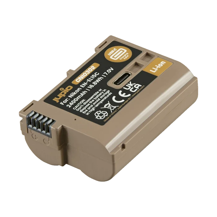 Jupio 2400mAh Battery for Nikon EN-EL15C Ultra C with USB-C Port