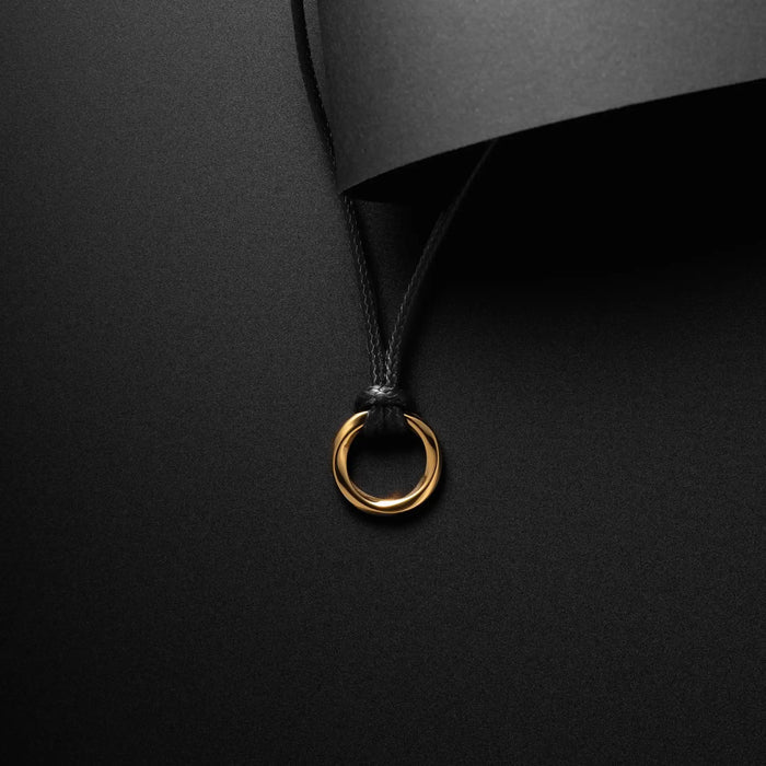 Gold Kairos Infinity Pendant For Men