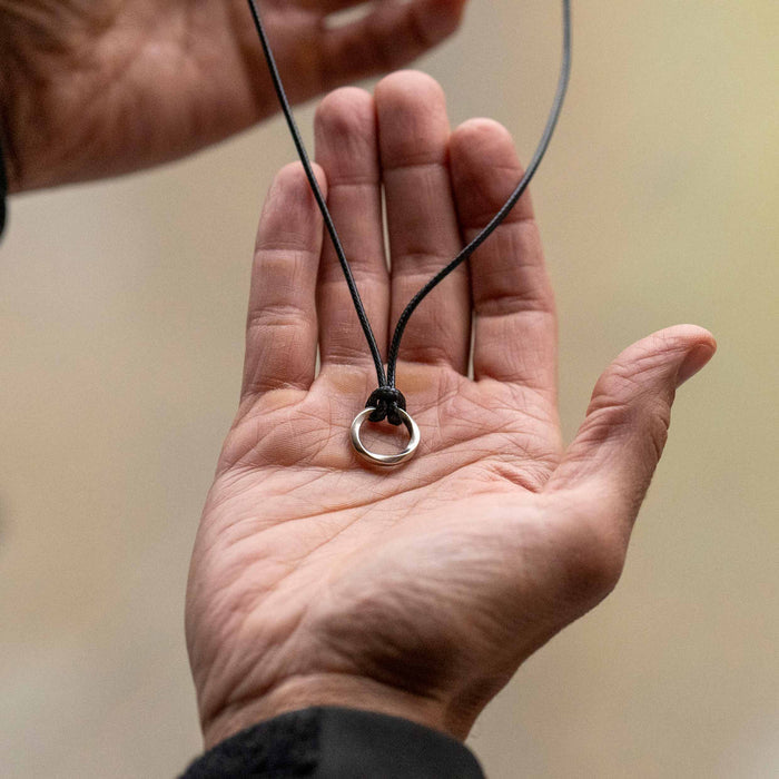 Silver Kairos Infinity Pendant For Men