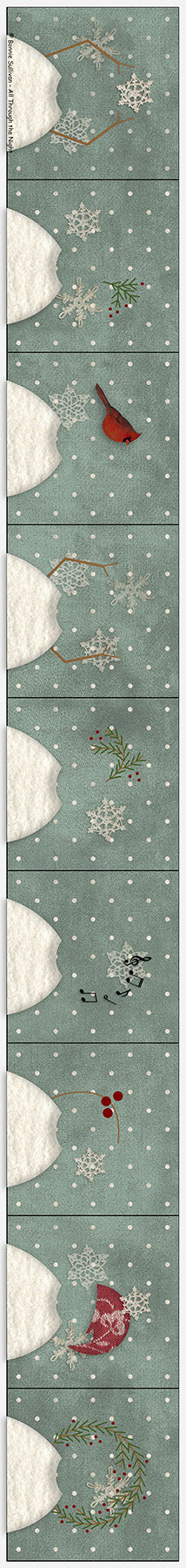 KB1908 Nine Little Snowmen Wall Hanging Kit