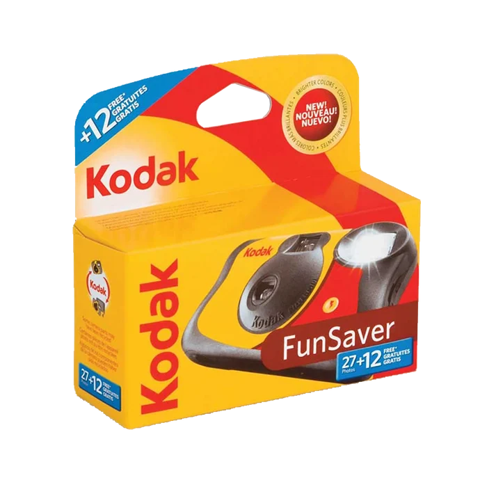 Kodak 35mm FunSaver One-Time-Use Disposable Camera (ISO-800) with Flash