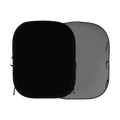 Lastolite 56GB Plain Collapsible Background 1.5 x 1.8m Black/Mid-Grey
