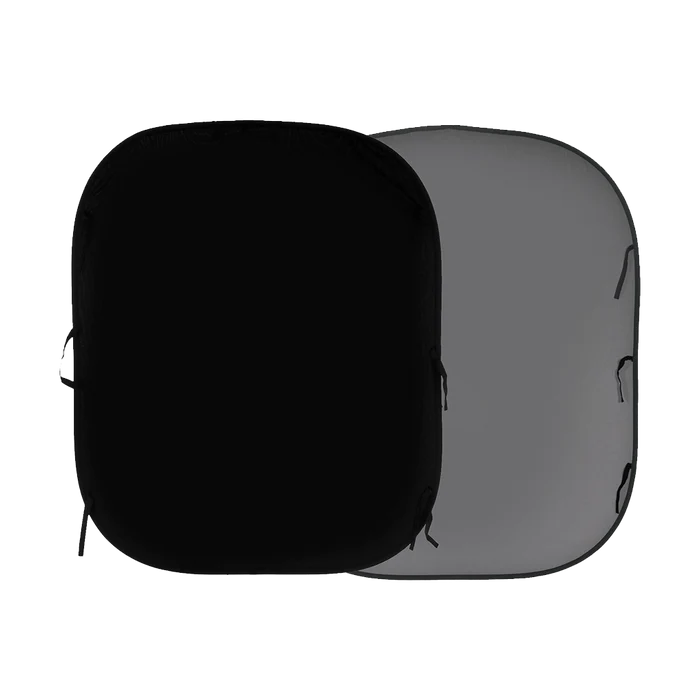 Lastolite 56GB Plain Collapsible Background 1.5 x 1.8m Black/Mid-Grey