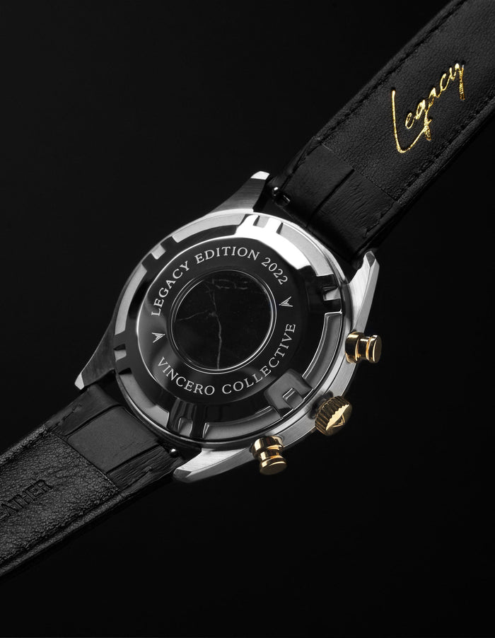 Legacy Chronograph -  White + Gold