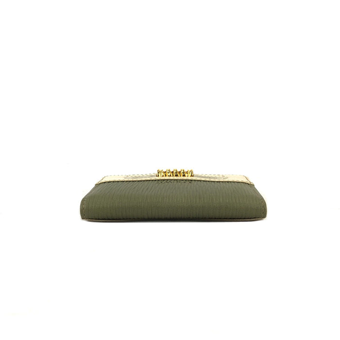 LOEWE Velazquez Compact Wallet Beige Vintage Old udpzix