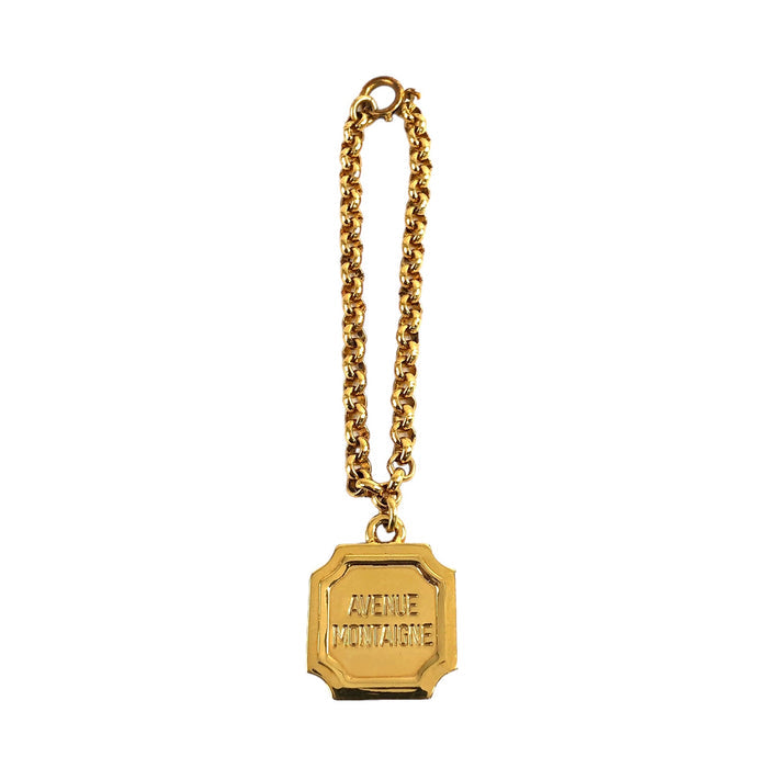 CELINE Logo Charm Bracelet Gold Vintage idkj6v