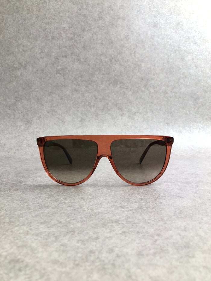 CELINE Logo Sunglasses Brown Vintage c5xcgk