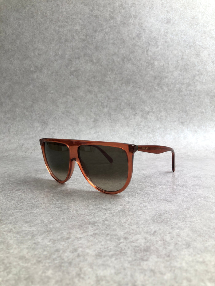 CELINE Logo Sunglasses Brown Vintage c5xcgk