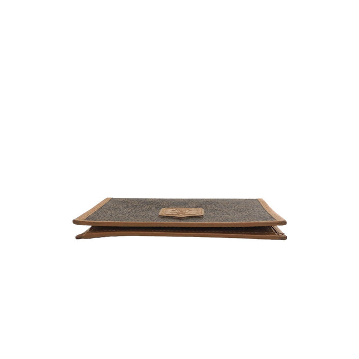 CELINE Macadam Blason Card holder Brown Vintage vbgpbv