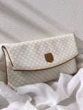 CELINE Macadam Blason Clutch bag White Old Celine Vintage bb77yv
