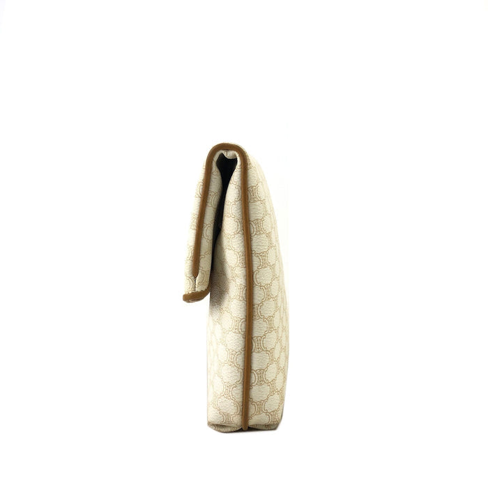 CELINE Macadam Blason Clutch bag White Old Celine Vintage bb77yv