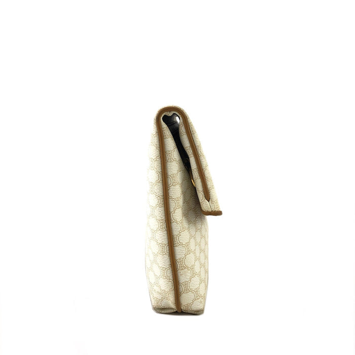 CELINE Macadam Blason Clutch bag White Old Celine Vintage bb77yv