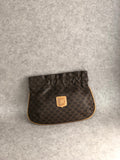 CELINE Macadam Blason Pouch Brown Vintage vhy7wu