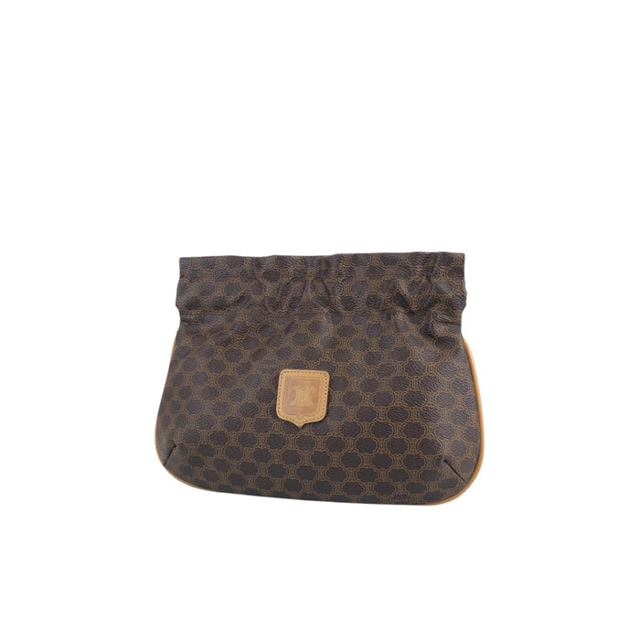 CELINE Macadam Blason Pouch Brown Vintage vhy7wu