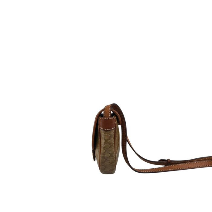 CELINE Macadam Blason Shoulder bag Beige Vintage edxz2b
