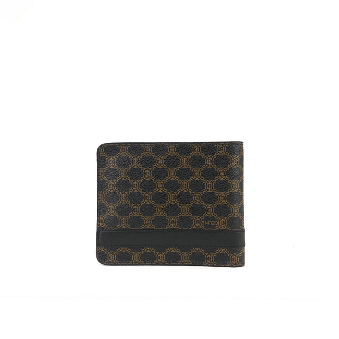 CELINE Macadam Compact Wallet Black Accessories 6wtv6z