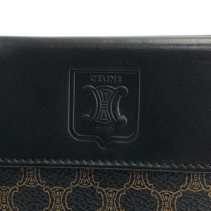 CELINE Macadam Compact Wallet Black Accessories fmk867