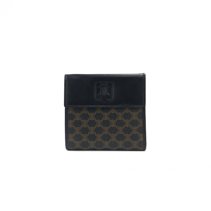 CELINE Macadam Compact Wallet Black Accessories fmk867