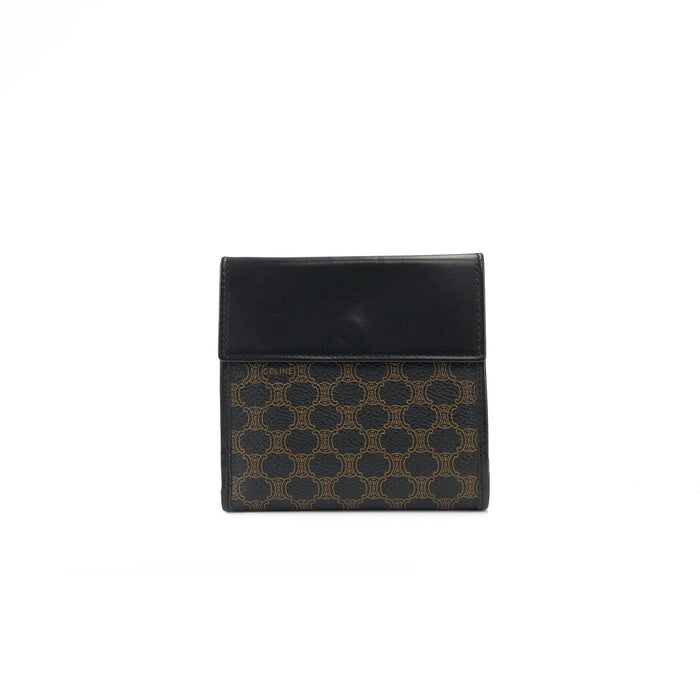CELINE Macadam Compact Wallet Black Accessories fmk867