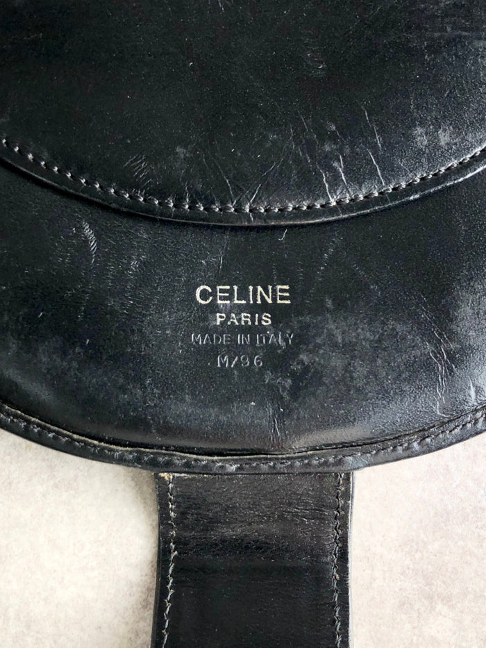 CELINE Macadam Folded Wallet Black Vintage hdn5d2