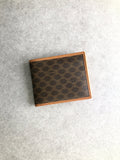 CELINE Macadam Folded Wallet Brown Vintage wtrzhb