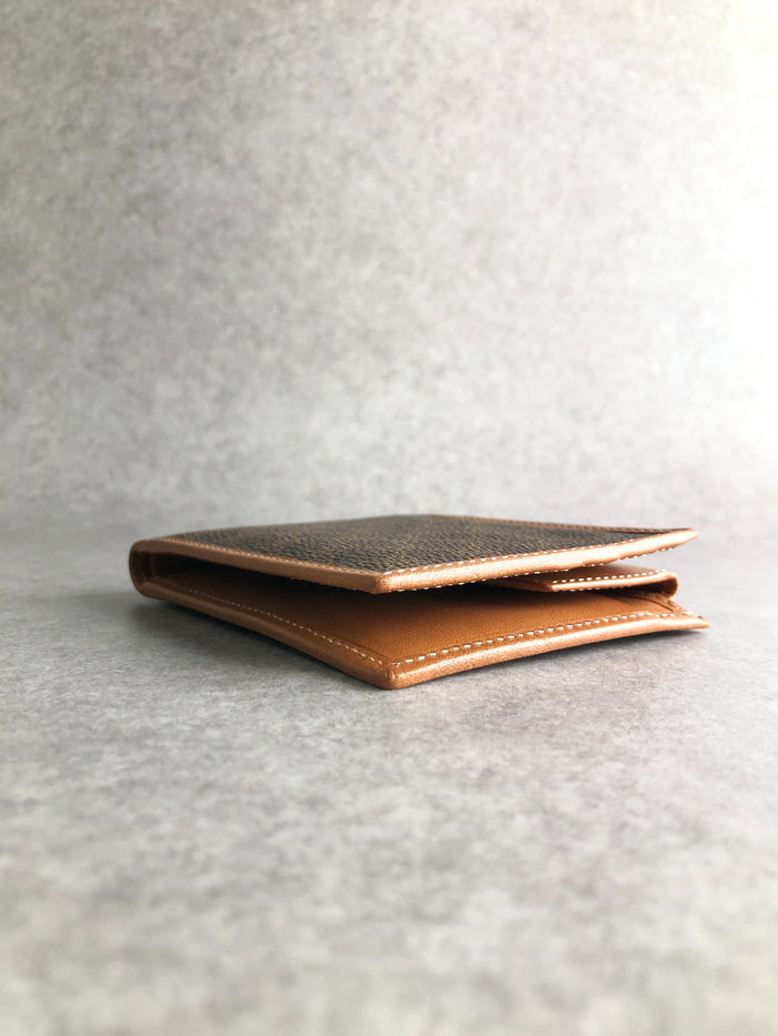 CELINE Macadam Folded Wallet Brown Vintage wtrzhb