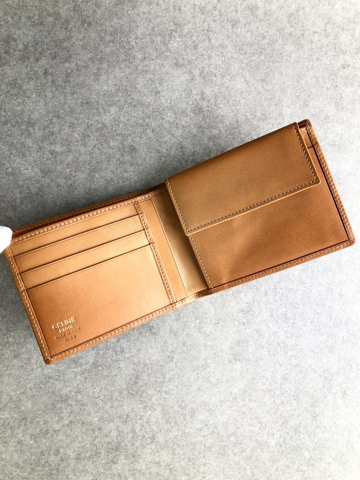 CELINE Macadam Folded Wallet Brown Vintage wtrzhb
