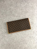 CELINE Macadam Long Wallet Brown Vintage tg6cj2