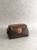 CELINE Macadam Pouch Brown Vintage Old CELINE 7yvznj