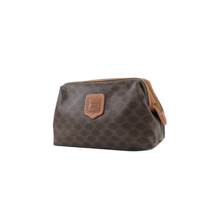 CELINE Macadam Pouch Brown Vintage Old CELINE 7yvznj